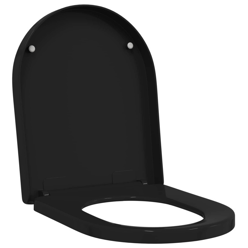 Deska toaletowa Czarny 48 x 36,5 x 4,5 cm polipropylen
