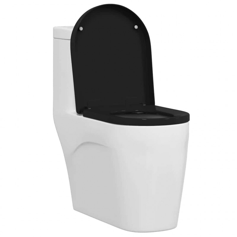 Deska toaletowa Czarny 48 x 36,5 x 4,5 cm polipropylen