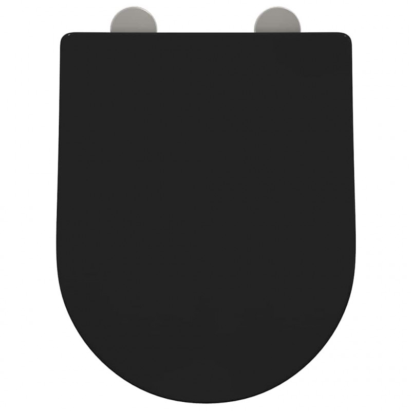 Deska toaletowa Czarny 48 x 36,5 x 4,5 cm polipropylen