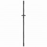 Brama ogrodowa Czarny 85 x 200 cm Stal Malowana Proszkowo