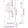 Brama ogrodowa Czarny 85 x 200 cm Stal Malowana Proszkowo