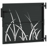 Brama ogrodowa Czarny 85 x 100 cm Stal Malowana Proszkowo