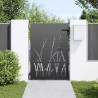 Brama ogrodowa Czarny 85 x 125 cm Stal Malowana Proszkowo