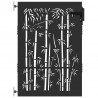 Brama ogrodowa Czarny 85 x 150 cm Stal Malowana Proszkowo