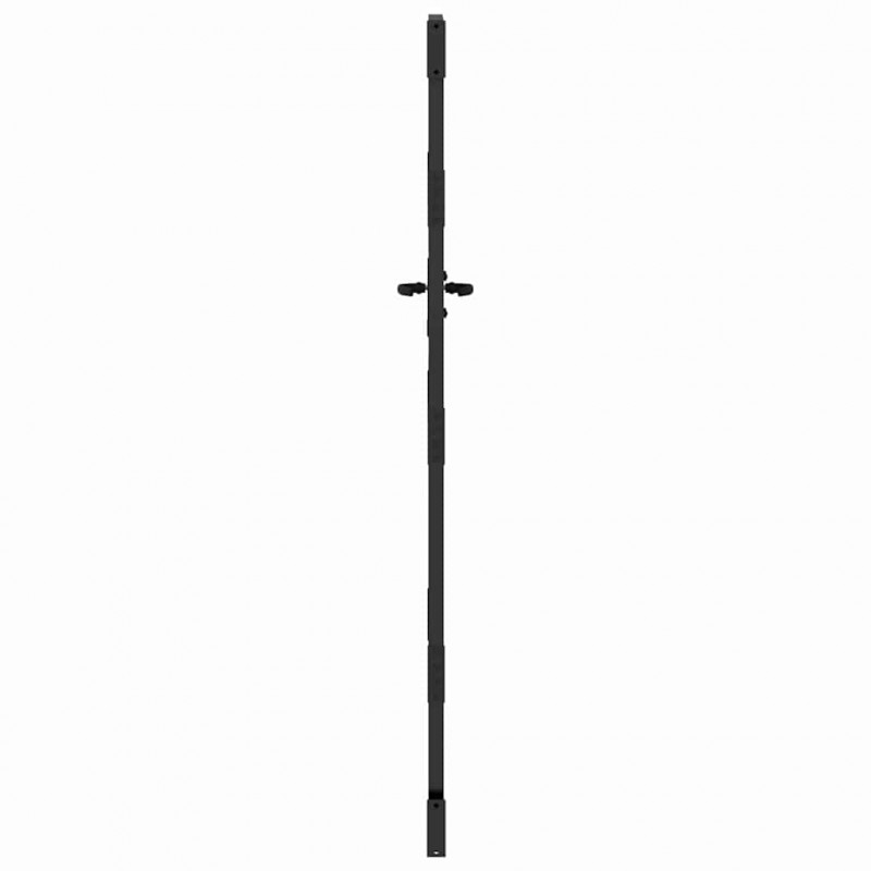 Brama ogrodowa Czarny 85 x 100 cm Stal Malowana Proszkowo