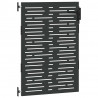 Brama ogrodowa Czarny 85 x 150 cm Stal Malowana Proszkowo