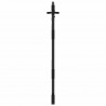 Brama ogrodowa Czarny 85 x 150 cm Stal Malowana Proszkowo