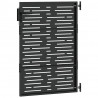 Brama ogrodowa Czarny 85 x 150 cm Stal Malowana Proszkowo