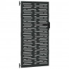 Brama ogrodowa Czarny 85 x 175 cm Stal Malowana Proszkowo