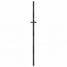 Brama ogrodowa Czarny 85 x 200 cm Stal Malowana Proszkowo