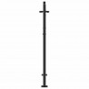 Brama ogrodowa Czarny 110 x 155 cm Stal Malowana Proszkowo