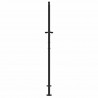 Brama ogrodowa Czarny 110 x 205 cm Stal Malowana Proszkowo