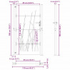 Brama ogrodowa Czarny 110 x 180 cm Stal Malowana Proszkowo