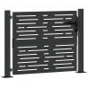Brama ogrodowa Czarny 110 x 105 cm Stal malowana proszkowo