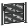 Brama ogrodowa Czarny 110 x 105 cm Stal malowana proszkowo