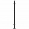 Brama ogrodowa Czarny 110 x 155 cm Stal malowana proszkowo