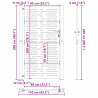 Brama ogrodowa Czarny 110 x 205 cm Stal malowana proszkowo