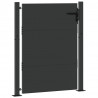 Brama ogrodowa Czarny 105 x 130 cm Stal malowana proszkowo