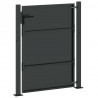 Brama ogrodowa Czarny 105 x 130 cm Stal malowana proszkowo