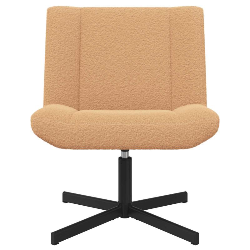 Fotel obrotowy Beżowy 63 x 75 x 76 cm Owczy Skór