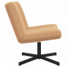 Fotel obrotowy Beżowy 63 x 75 x 76 cm Owczy Skór