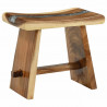 Taboret prysznicowy Naturalny 50 x 30 x 44 cm Drewno Suar