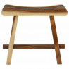 Taboret prysznicowy Naturalny 50 x 30 x 44 cm Drewno Suar