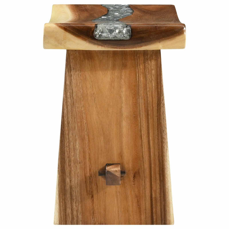 Taboret prysznicowy Naturalny 50 x 30 x 44 cm Drewno Suar