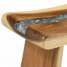 Taboret prysznicowy Naturalny 50 x 30 x 44 cm Drewno Suar