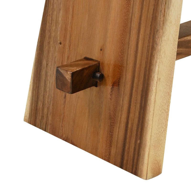 Taboret prysznicowy Naturalny 50 x 30 x 44 cm Drewno Suar