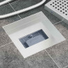 Odpływ prysznicowy w kropki Srebrny 20 x 20 cm