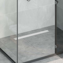 2 w 1 Odwodnienie prysznicowe Srebrny 80 cm Stal nierdzewna 304