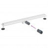 2 w 1 Odwodnienie prysznicowe Srebrny 100 cm