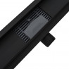 2 w 1 Odwodnienie prysznicowe Czarny 70 cm Stal nierdzewna 304