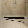 2 w 1 Odwodnienie prysznicowe Czarny 90 cm Stal nierdzewna 304