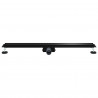 2 w 1 Odwodnienie prysznicowe Czarny 90 cm Stal nierdzewna 304
