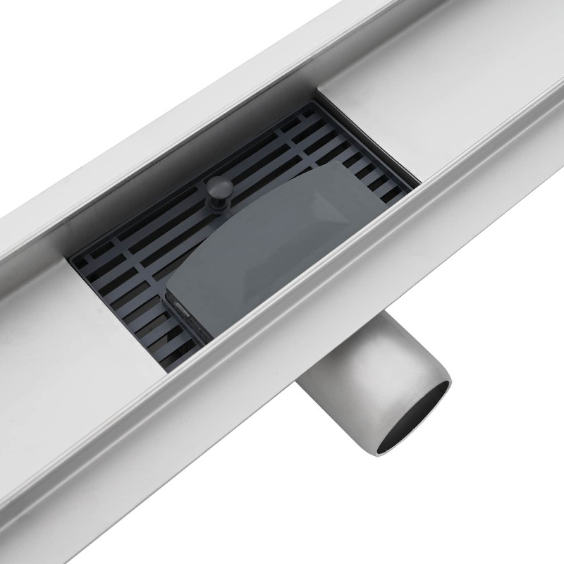 Odwodnienie prysznicowe z designem linii Srebrny 70 cm