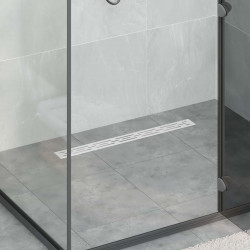 Odwodnienie prysznicowe z designem linii Srebrny 80 cm