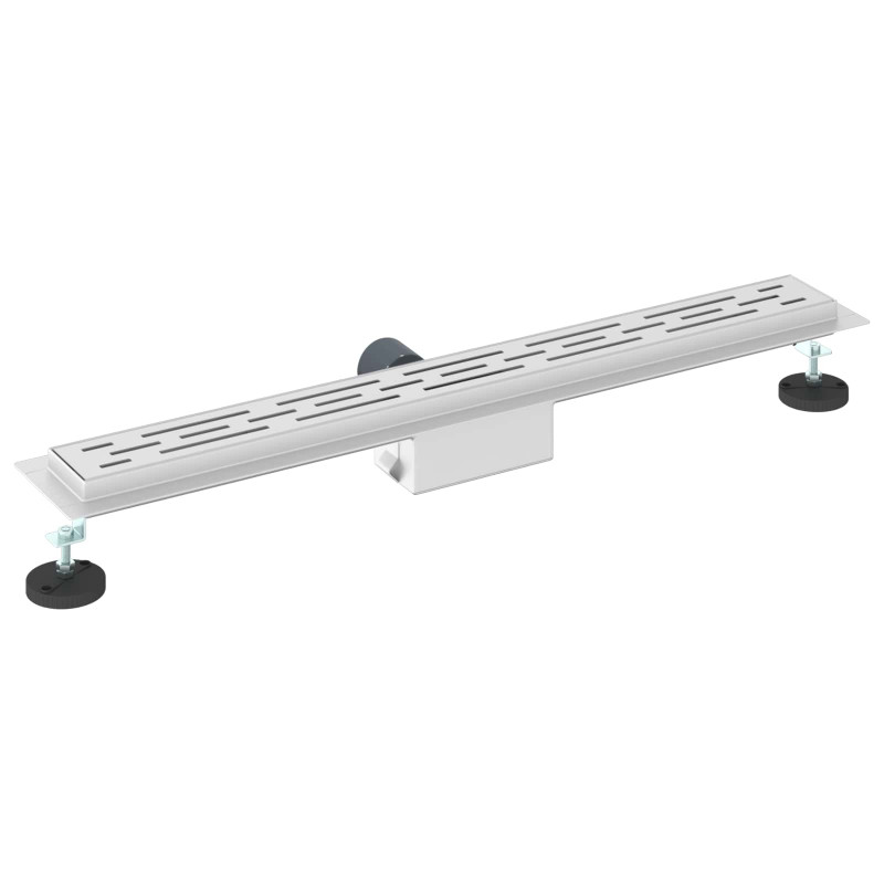 Odwodnienie prysznicowe z designem linii Srebrny 80 cm
