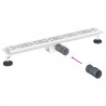 Odwodnienie prysznicowe z designem linii Srebrny 80 cm