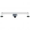 Odpływ prysznicowy 2 w 1 z syfonem 360° Srebrny 60 cm
