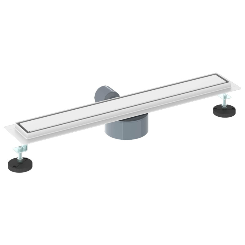 Odpływ prysznicowy 2 w 1 z syfonem 360° Srebrny 60 cm