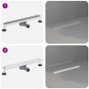 Odpływ prysznicowy 2 w 1 z syfonem 360° Srebrny 60 cm