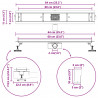 Odpływ prysznicowy 2 w 1 z syfonem 360° Srebrny 60 cm