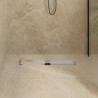 Odpływ prysznicowy 2 w 1 z syfonem 360° Srebrny 70 cm