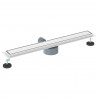 Odpływ prysznicowy 2 w 1 z syfonem 360° Srebrny 70 cm