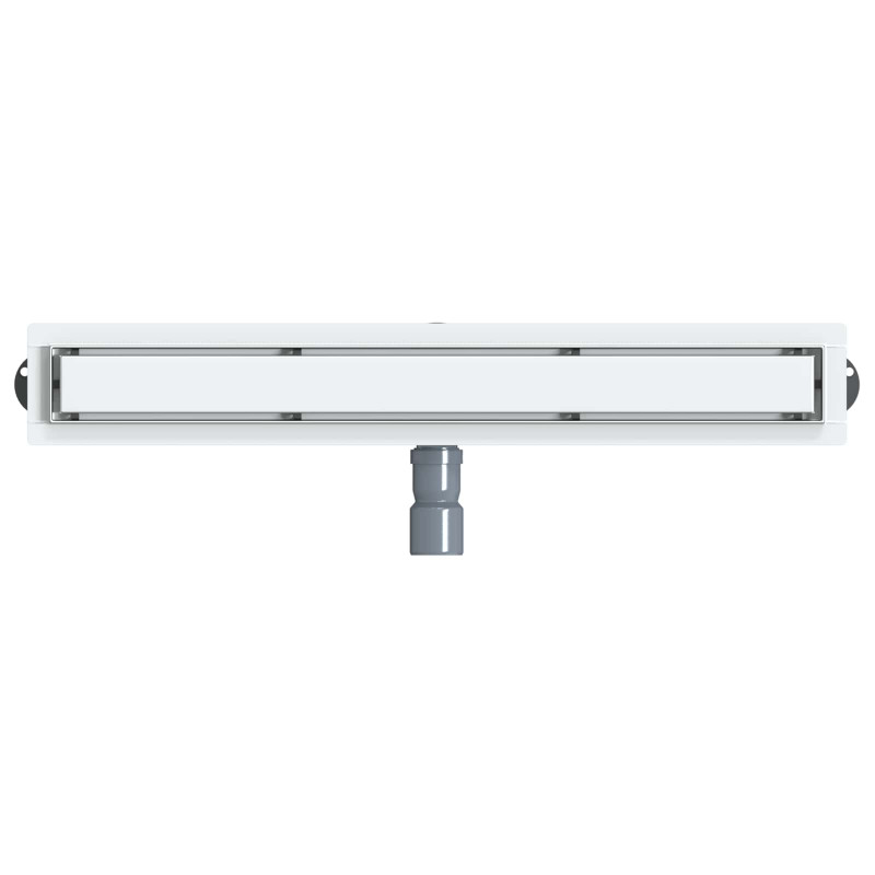 Odpływ prysznicowy 2 w 1 z syfonem 360° Srebrny 70 cm