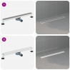 Odpływ prysznicowy 2 w 1 z syfonem 360° Srebrny 70 cm