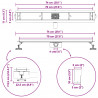 Odpływ prysznicowy 2 w 1 z syfonem 360° Srebrny 70 cm