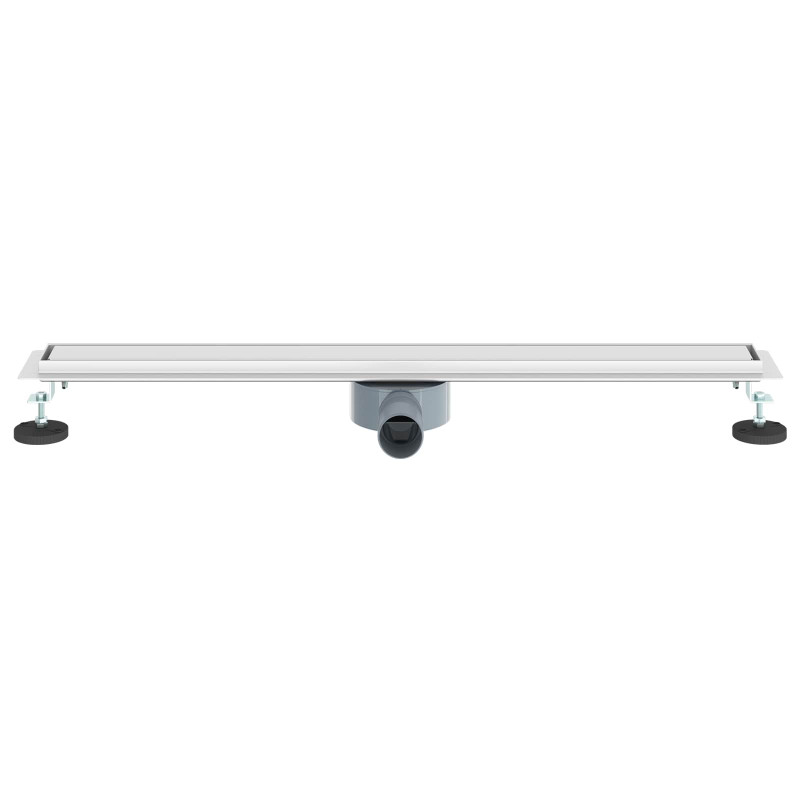 Odpływ prysznicowy 2 w 1 z syfonem 360° Srebrny 80 cm